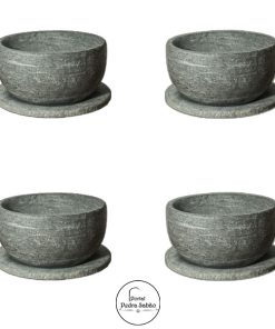 cumbucas de pedra sabão com pratos