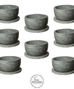 8 bowls de pedra sabão
